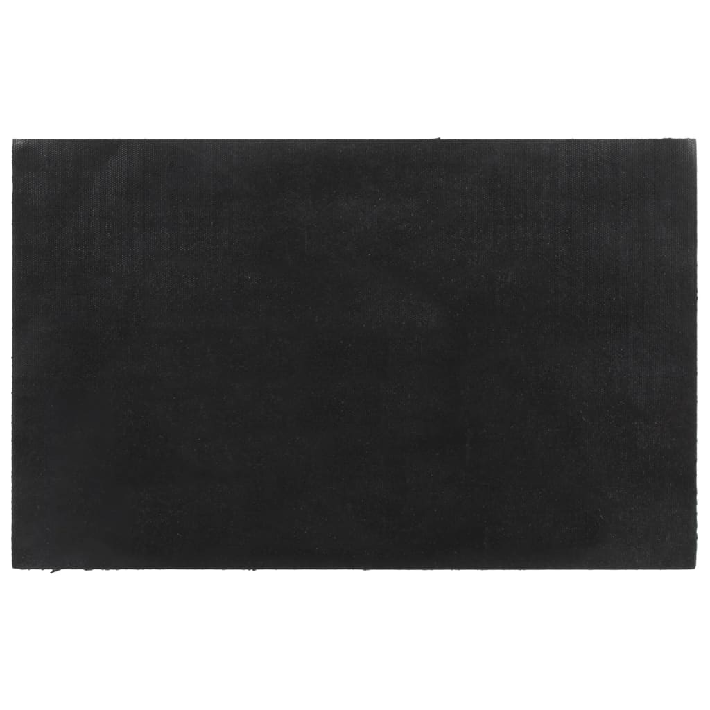Dörrmatta mörkgrå 50x80 cm tuftad kokos