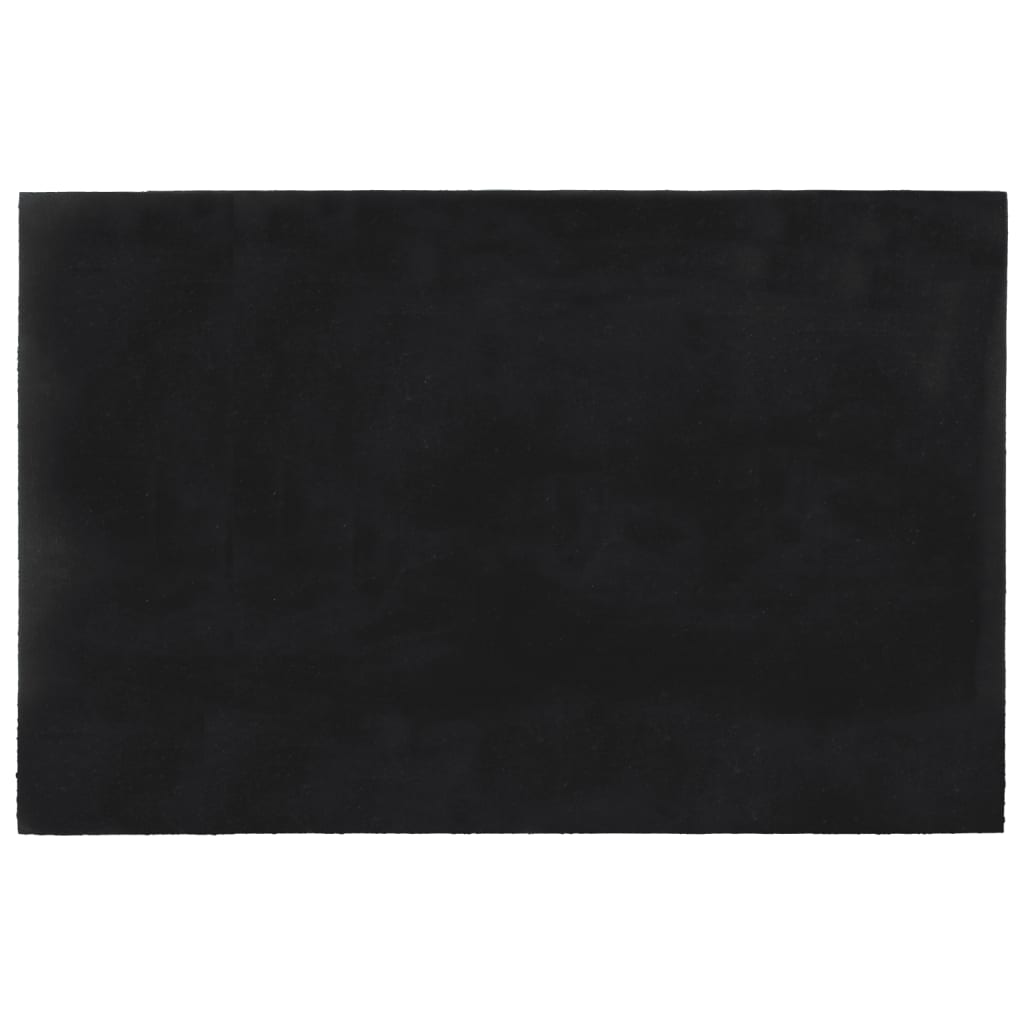 Dörrmatta mörkgrå 65x100 cm tuftad kokos