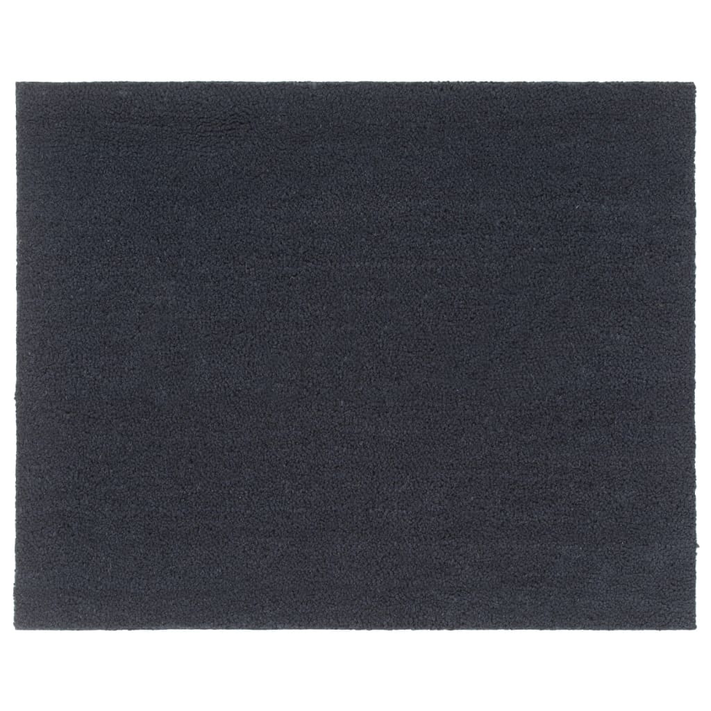 Dörrmatta mörkgrå 80x100 cm tuftad kokos