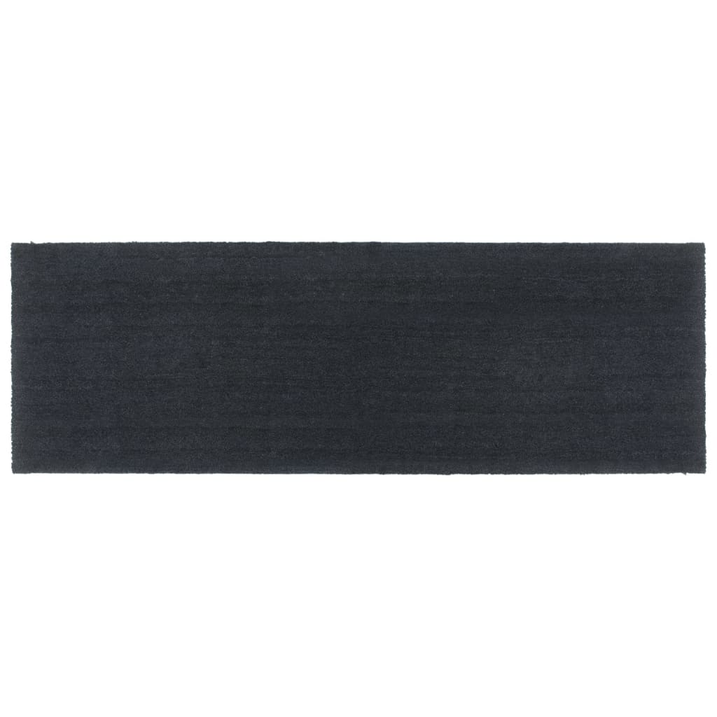 Dörrmatta mörkgrå 100x300 cm tuftad kokos