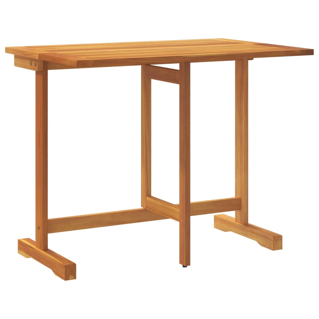 Hopfällbart balkongbord 90x60x72 cm massivt akaciaträ