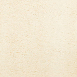 Mjuk matta HUARTE med kort lugg tvättbar gräddvit Ø 120 cm