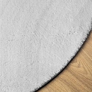 Mjuk matta HUARTE med kort lugg tvättbar grå Ø 120 cm