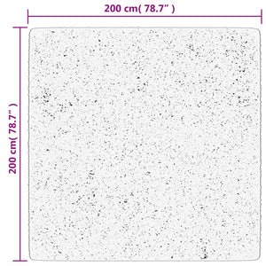 Mjuk matta HUARTE med kort lugg tvättbar skogsgrön 200x200 cm