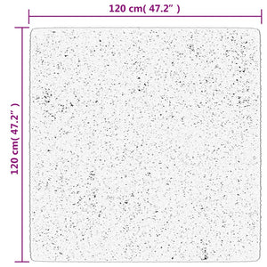 Matta OVIEDO kort lugg antracit 120x120 cm