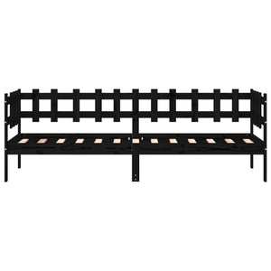 Dagbädd svart 80x200 cm massiv furu