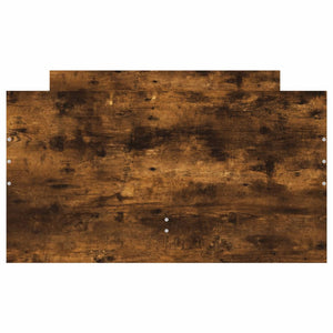 Sängram med lådor rökfärgad ek 100x200 cm