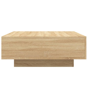 Soffbord sonoma-ek 80x80x31 cm konstruerat trä