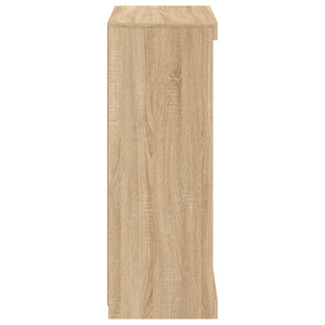 Skänk med LED-belysning sonoma-ek 60,5x37x100 cm