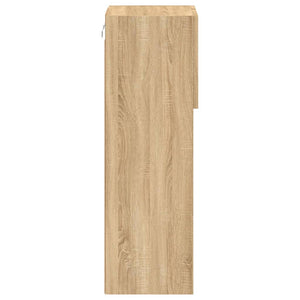 TV-bänk med LED-belysning 2 st sonoma-ek 30,5x30x90 cm