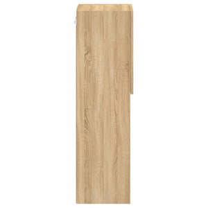 Tv-bänk med LED-belysning 2 st sonoma-ek 30,5x30x102 cm