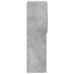 Tv-bänk med LED-belysning betonggrå 40,5x30x102 cm