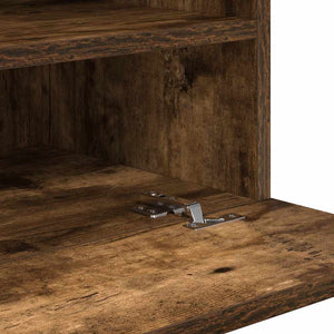 Nástenné skrinky s LED osvetlením pre TV 2 st rökfärgad ek 40x30x60,5 cm