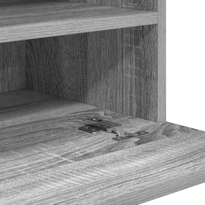 Nástenné skrinky s LED osvetlením pre TV 2 st grå sonoma 40x30x60,5 cm