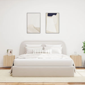 Väggmonterad tv-bänk LED 2 st sonoma-ek 40,5x35x40 cm