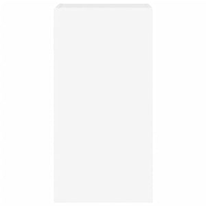 Väggmonterad tv-bänk LED vit 40,5x35x80 cm