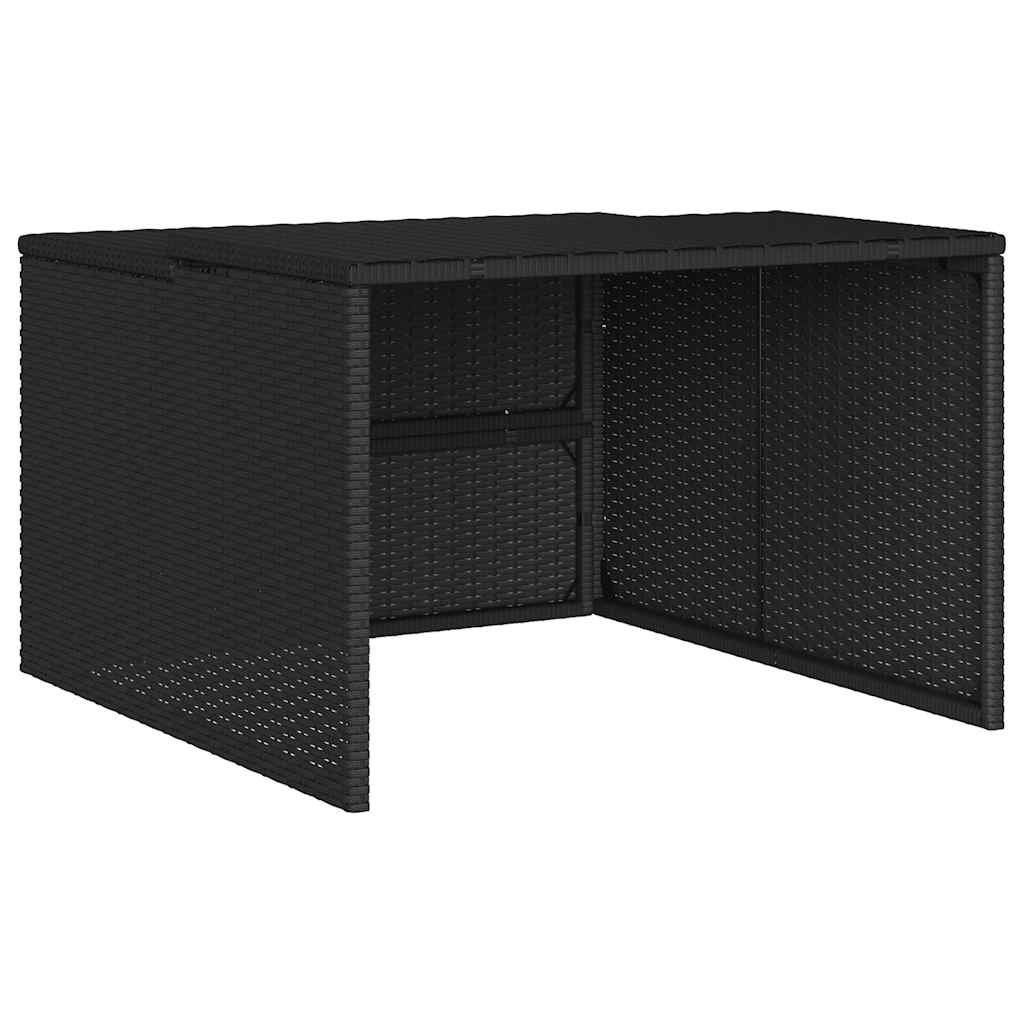 Garage för robotgräsklippare svart 86x90x52/57 cm konstrotting