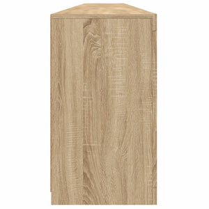 Skänk med LED-belysning sonoma-ek 283x37x67 cm