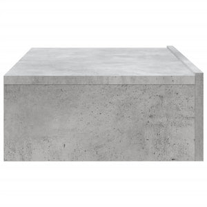 Tv-bänkar med LED-belysning 2 st betonggrå 60x35x15,5 cm