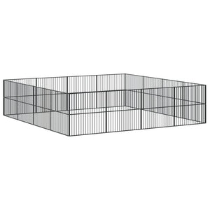 Hundhage 16 paneler svart galvaniserat stål