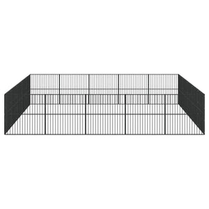 Hundhage 20 paneler svart galvaniserat stål