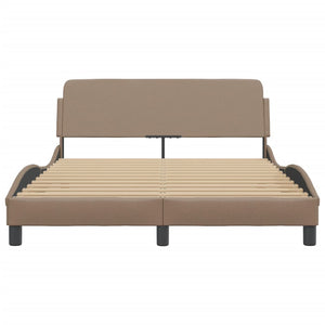 Bed Frame "Dover" Cappuccino 120x200 cm Faux Leather