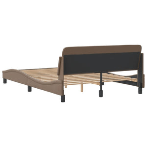 Bed Frame "Dover" Cappuccino 120x200 cm Faux Leather