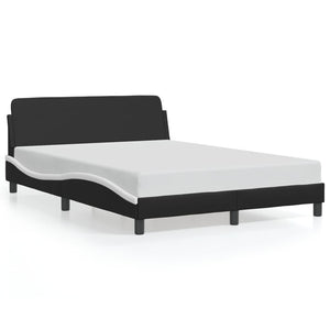 Bed Frame "Dover" Black&White 120x200 cm Faux Leather