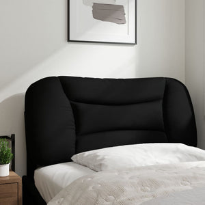 Headboard Cushion "Hvar" Black 80 cm Fabric