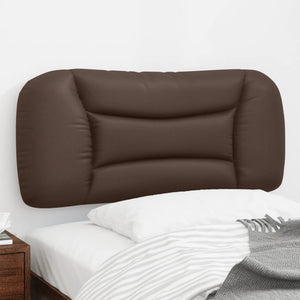 Headboard Cushion "Hvar" Brown 80 cm Faux Leather