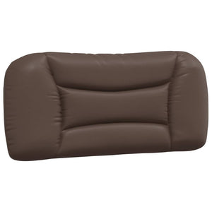 Headboard Cushion "Hvar" Brown 90 cm Faux Leather