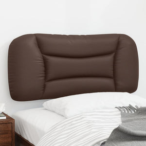 Headboard Cushion "Hvar" Brown 90 cm Faux Leather