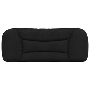Headboard Cushion "Hvar" Black 100 cm Fabric