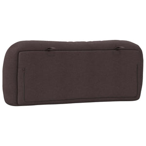 Headboard Cushion "Hvar" Dark Brown 100 cm Fabric
