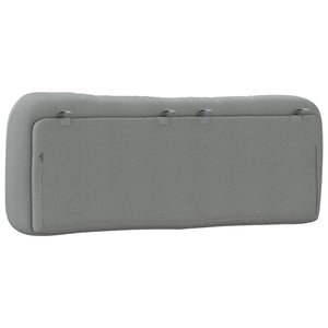 Headboard Cushion "Hvar" Light Grey 120 cm Fabric