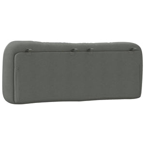 Headboard Cushion "Hvar" Dark Grey 120 cm Fabric