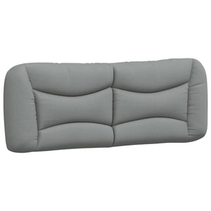 Headboard Cushion "Hvar" Light Grey 140 cm Fabric