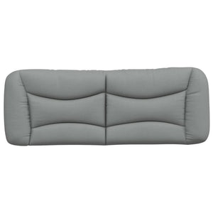 Headboard Cushion "Hvar" Light Grey 140 cm Fabric