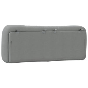 Headboard Cushion "Hvar" Light Grey 140 cm Fabric
