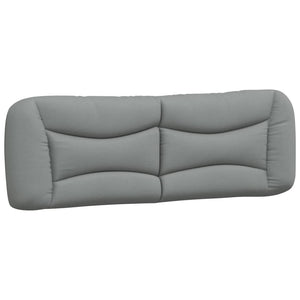 Headboard Cushion "Hvar" Light Grey 160 cm Fabric