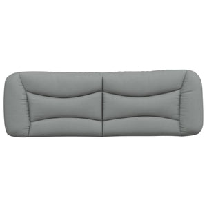 Headboard Cushion "Hvar" Light Grey 160 cm Fabric