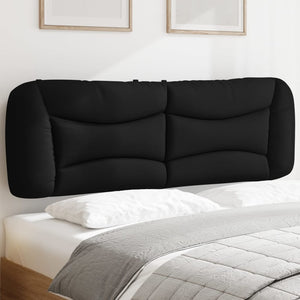 Headboard Cushion "Hvar" Black 160 cm Fabric