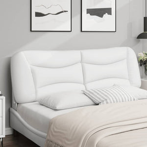 Headboard Cushion "Hvar" White 160 cm Faux Leather