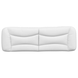 Headboard Cushion "Hvar" White 160 cm Faux Leather