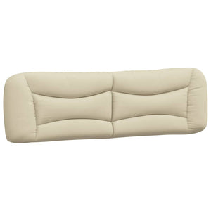 Headboard Cushion "Hvar" Cream 180 cm Fabric