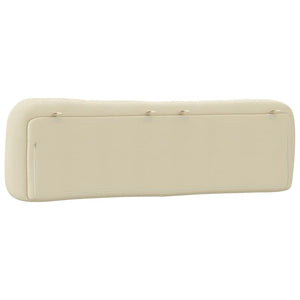 Headboard Cushion "Hvar" Cream 180 cm Fabric