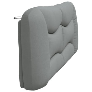 Headboard Cushion "Hvar" Light Grey 200 cm Fabric