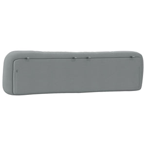 Headboard Cushion "Hvar" Light Grey 200 cm Fabric