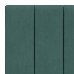 Headboard Cushion "Hanko" Dark Green 80 cm Velvet