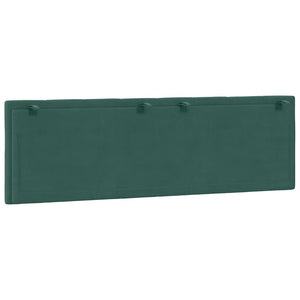 Headboard Cushion "Hanko" Dark Green 160 cm Velvet
